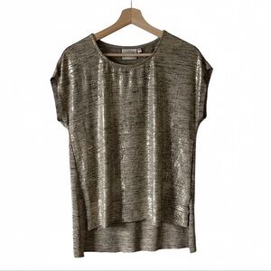 Dantelle Shimmering Gold Women's Top Size Small